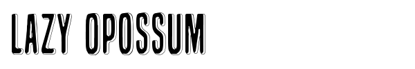 Lazy Opossum font preview